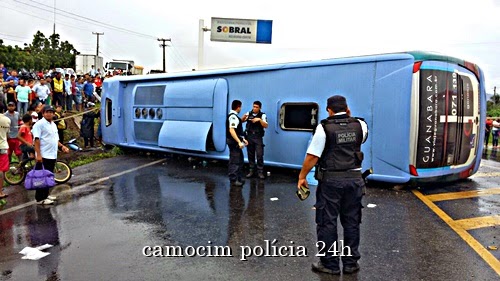Ônibus da empresa Expresso Guanabara tomba e deixa duas passageiras mortas, uma era do PI
